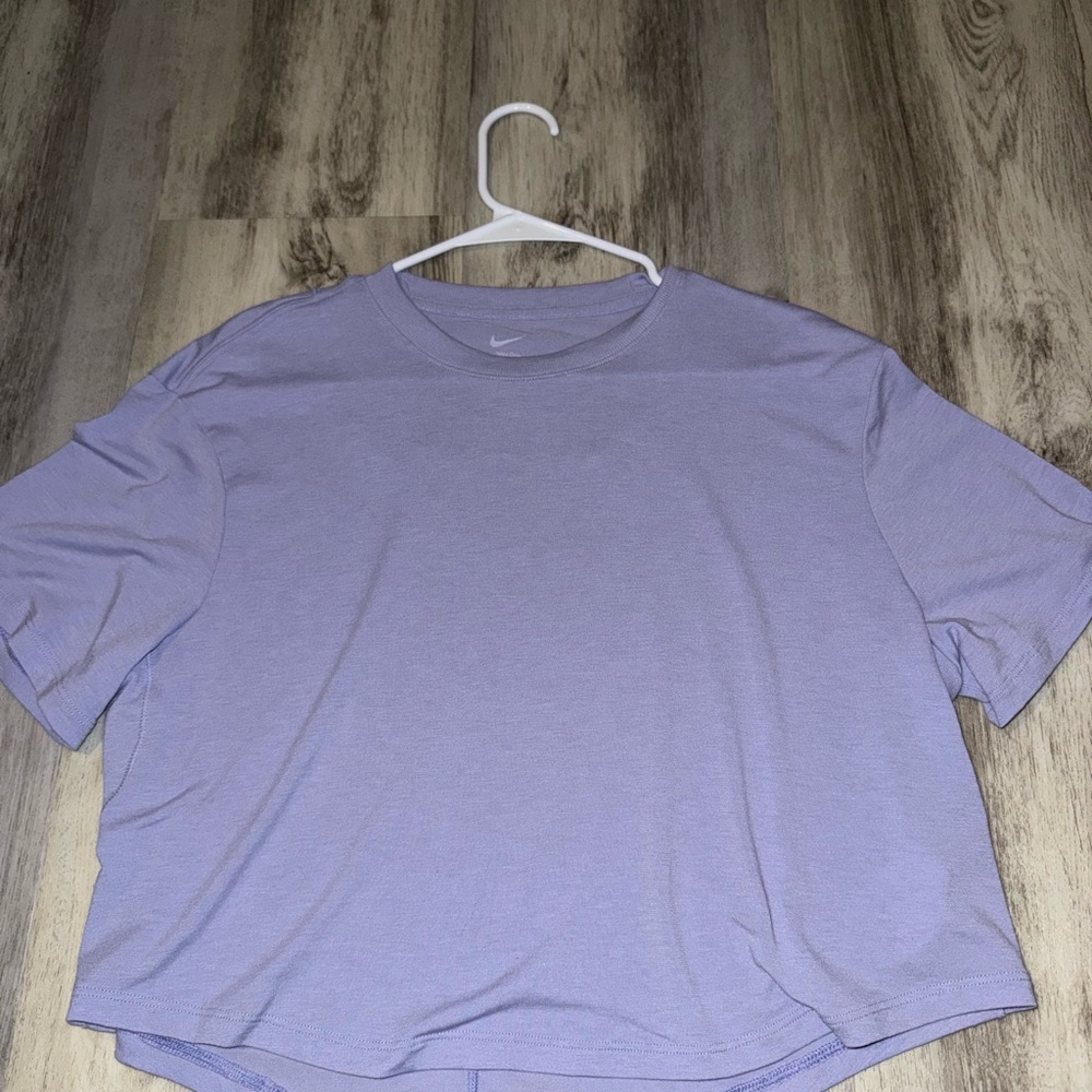 Women's Lavender Nike Oversized CropTop